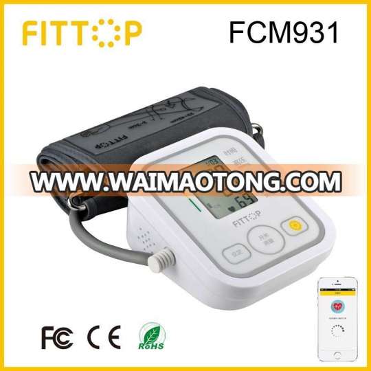 Fittop Smartphone Link Upper Arm Digital Blood Pressure Meter